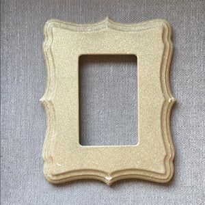 Gold glitter frame
